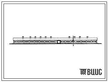 Фасады Типовой проект 802-3-5.83 Свинарник для проведения опоросов на 120 мест