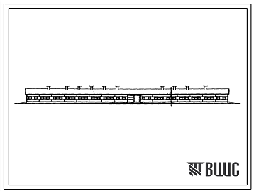 Фасады Типовой проект 802-3-6.83 Свинарник для проведения опоросов на 120 мест