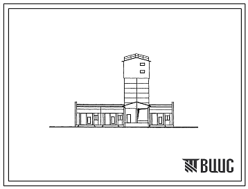 Фасады Типовой проект 802-6-14.85 Кормоцех со складом комбикормов емкостью 100 т.