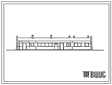 Фасады Типовой проект 807-10-95.86 Ветеринарный пункт со стационаром на 18 мест для молодняка крупного рогатого скота. Размеры здания - 9x24 м. Расчетная температура: -20, -30, -40°C. Стены панельные легкобетонные. Покрытие железобетонные плиты по железобетонным