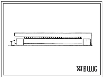 Фасады Типовой проект 817-255.13.86 Сарай для сена емкостью 400 тонн (для строительства в Белорусской ССР)