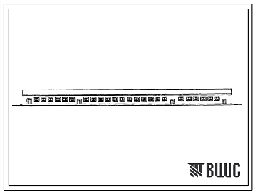 Фасады Типовой проект У.801-2-139.96 Здание для содержания 200 коров с подсосными телятами