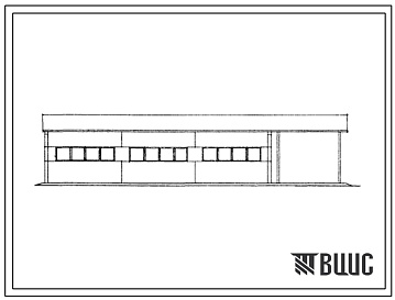 Фасады Типовой проект 801-9-23с.85 Пункт технического обслуживания комплекса по производству молока на 400 коров. Для строительства в районах Армянской ССР сейсмичностью 7, 8 баллов