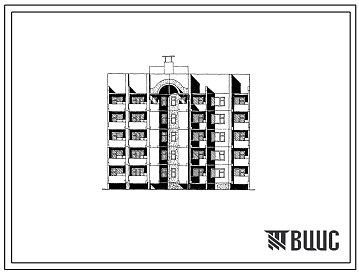 Фасады Типовой проект 90-0136.13.87 Пятиэтажная блок-секция рядовая на 20 квартир. Для Воронежа и Воронежской области
