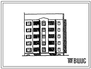 Фасады Типовой проект 175-037с.13.90 Блок-секция 5-этажная 10-квартирная 4.3 угловая правая (для республики Кыргызстан)