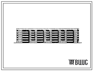Фасады Типовой проект 111-91-19 Пятиэтажный восьми секционный дом на 119 квартир (однокомнатных 1Б-39, двухкомнатных 2Б-69, трехкомнатных 3Б-1, четырехкомнатных 4А-10) для строительства во 2Б, 2В, 2Г, 3А, 3Б, 3В климатических подрайонов.