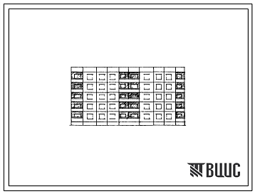 Фасады Типовой проект 90-012/1 Блок-секция пятиэтажная 20-квартирная рядовая с торцевыми окончаниями (трехкомнатных 3Б-10; четырехкомнатных 4Б-10).