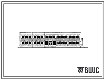 Фасады Типовой проект 242-5-41с Спальный корпус на 80-64 места пионерского лагеря-базы отдыха на 720-600 мест. Для строительства в IVГ климатическом подрайоне сейсмичностью 8 баллов.