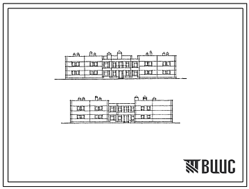 Фасады Типовой проект 242-05-92.87 Спальный корпус на 120 мест для пионерских лагерей – баз отдыха на 240-480 мест (типовое объемно-планировочное решение)