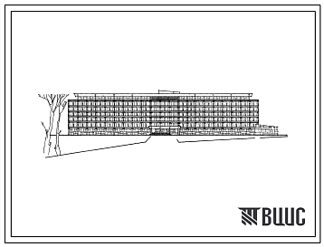 Фасады Типовой проект 244-1-7 Туберкулезный санаторий на 360 мест для строительства во 2 и 3 строительно-климатических зонах.