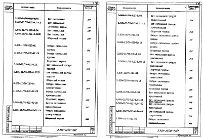 Состав альбома. Серия 3.505-11/76 ЗнакиВыпуск 1 Деревянные конструкции. Рабочие чертежи