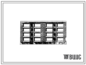 Фасады Типовой проект IVз-500УС-05/1 Четырехэтажная 16-квартирная рядовая с торцовым окончанием блок-секция (трехкомнатных 3Б — 8, четырехкомнатных 4Б — 8). Для строительства в IVА климатическом подрайоне Туркменской ССР сейсмичностью 7 баллов.