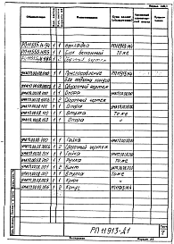 Состав альбома. Проект 11913 ПечьАльбом 1 Рабочий проект печи 