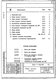 Состав фльбома. Типовой проект П-4-1800(222-1-457.85)Альбом 9 Проектная документация по переводу хозяйственно-бытовых помещений в подвале школы для использования под убежище (ПРУ). Рабочие чертежи.