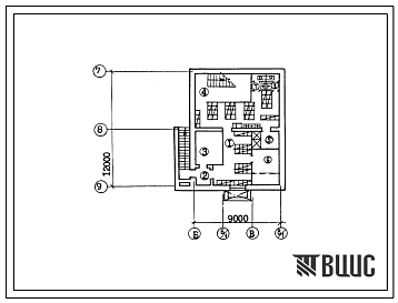 Фасады Типовой проект П-2(П-1)-87(816-9-54.89) Бытовые помещения цеха по монтажу и капремонту котлов и энергетического оборудования с объемом работ 0,75 млн руб в год, (убежище на 87 человек, размеры убежища 12м на 9м, режимы вентиляции 1,2).