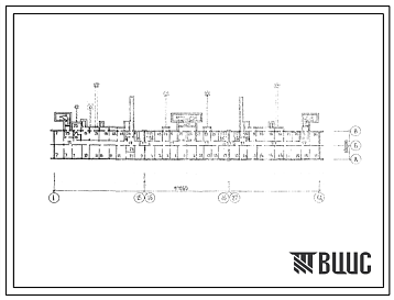 Фасады Типовой проект А-IV-1000-78/186 Помещения  общественного назначения в подвале жилого дома, скомпонованного из блок секций 92-03с,92-04с и 92-07с, (убежище на 1000 человек, размеры убежища 97,05м на 10,2м, режимы вентиляции 1,2).