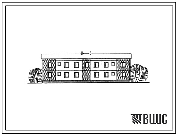 Фасады Типовой проект 222-02с Двухэтажная четырехквартирная блок-секция с пятикомнатными квартирами.