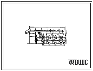 Фасады Типовой проект 903-1-12 Котельная на 3 котла ДКВР-20-13, полуоткрытого типа. Топливо - каменные и бурые угли. Шлакозолоудаление скреперным подъемником