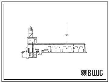 Фасады Типовой проект 903-1-105 Котельные для централизованного теплоснабжения системы отопления, вентиляции и горячего водоснабжения с 4 и 6 водогрейными котлами «Энергия-6». Топливо газ. Теплоноситель - вода
