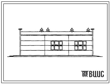Фасады Типовой проект 904-1-44 Отдельно стоящая компрессорная на 4-5 компрессоров ВШВ-2,3/230