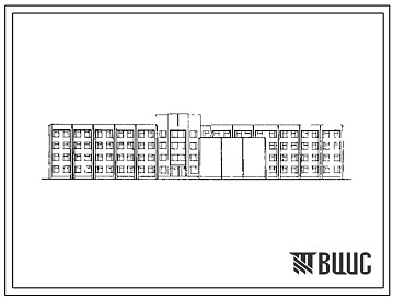 Фасады Типовой проект 234-1-131.85 Универсальное здание ПТУ на 960 учащихся (стены кирпичные)