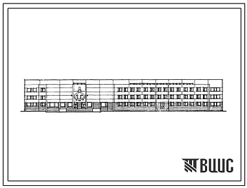 Фасады Типовой проект 232-01-170.88  Профтехучилище на 360 мест для учащихся сельскохозяйственного профиля. Здание  одно-, двух-, трех-, четырехэтажное.  Каркас по серии 1.020-1/83. Стены из однослойных бетонных панелей по серии 1.030.1-1.