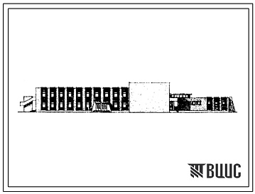 Фасады Типовой проект 234-9-4 Универсальный общественно-бытовой корпус для техникумов и профтехучилищ на 720 учащихся. Для строительства в 4А и 4Г климатических подрайонах