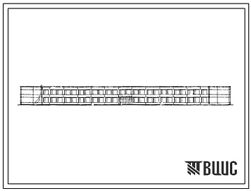 Фасады Типовой проект 232-1-100 Учебно-производственные мастерские сельского профтехучилища на 960 учащихся. Лабораторно-производственный корпус. Для строительства в 1В климатическом подрайоне, 2 и 3 климатических районах