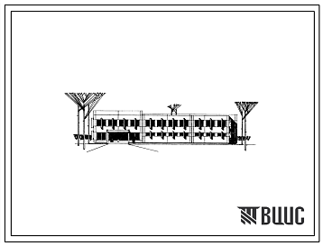 Фасады Типовой проект 232-2-39с Универсальный общественно-бытовой корпус техникумов и профтехучилищ на 480 учащихся в конструкциях серии ИИС-04