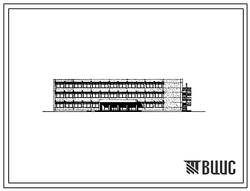 Фасады Типовой проект 232-1-101с Учебный корпус профтехучилища на 540 учащихся. В конструкциях серии ИИ-04. Для строительств в 4 климатическом районе сейсмичностью 7, 8 и 9 баллов