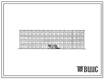 Фасады Типовой проект 234-2-23 Универсальный учебный корпус для техникумов и ПТУ (со средней общеобразовательной подготовкой) на 720 учащихся, для ПТУ (без средней общеобразовательной подготовки) на 960 учащихся. Для строительства в 1В климатическом подрайоне, 2