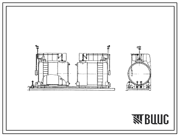 Фасады Типовой проект 704-1-118 Блоки резервуаров для светлых и темных нефтепродуктов 2х10 м?.