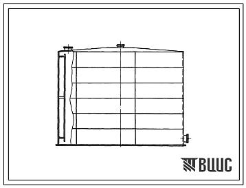 Фасады Типовой проект 705-4-35 Стальной вертикальный надземный цилиндрический резервуар для агрессивных химпродуктов емкостью 1000м3.