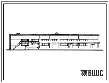 Фасады Типовой проект 701-4-86 Холодильник емкостью 1500 т фруктов (2200 т овощей) с возможностью расширения до 3000 т.