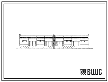Фасады Типовой проект 705-4-16 Секции прирельсовых складов затаренной продукции шириной 18 м (неотапливаемые).