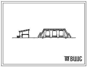 Фасады Типовой проект 705-9-9.86 Прирельсовый склад жидких консервантов кормов вместимостью 200 т резервуарного типа