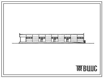Фасады Типовой проект 705-4-87.83 Отделение тарного склада консервантов кормов емкостью 400 тонн.