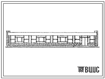 Фасады Типовой проект 272-20-151с.86 Столовая на 100 посадочных мест, вечером работающая как кафе