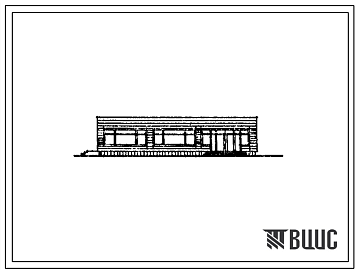 Фасады Типовой проект 272-12-76с.86 Непродовольственный магазин торговой площадью 150 м2. Для строительства в сельской местности