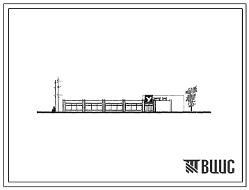 Фасады Типовой проект 274-13-29 Унифицированное здание продовольственного магазина самообслуживания торговой площадью 950 м2 «Универсам» для строительства в 1В климатическом подрайоне, во 2 и 3 климатических районах