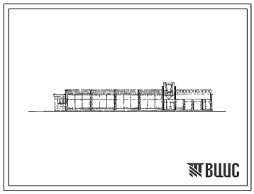 Фасады Типовой проект 274-13-73 Унифицированное здание продовольственного магазина торговой площадью 420 м2 для строительства в 1В климатическом подрайоне, 2 и 3 климатических районах