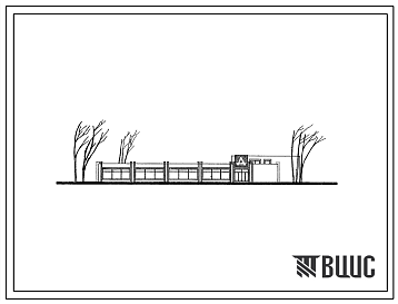Фасады Типовой проект 274-13-31 Унифицированное здание продовольственного магазина самообслуживания «диета» торговой площадью 950 м2 для строительства в 1В климатическом подрайоне, 2 и 3 климатических районах