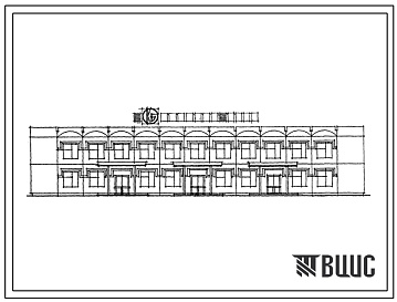 Фасады Типовой проект 281-1-221с.13.88 Комплексный приемный пункт бытового обслуживания на 25 рабочих мест. Для Иркутской, Читинской, Сахалинской областей и Бурятской АССР