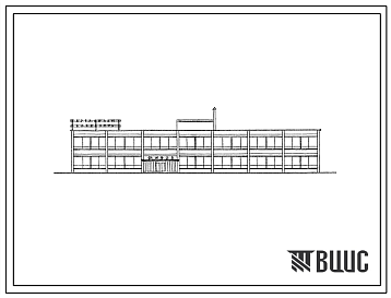 Фасады Типовой проект 284-3-7с  Кооперированное здание прачечной и химчистки общей производительностью 1065 кг в смену.
