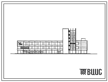 Фасады Типовой проект 272-11-5/77 Универмаг торговой площадью 5470 м? (в том числе отдел продовольстенных товаров 900 м?). Для строительства в IВ климатическом подрайоне, II и III климатических районах.