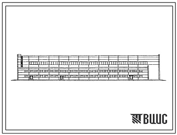 Фасады Типовой проект 509-29.87 Тепловозо-вагонное депо на 8 стойл для промышленных железных дорог колеи 1520 мм