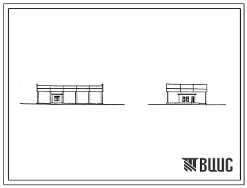Фасады Типовой проект 507-65 Контрольно-технический пункт в троллейбусном парке.