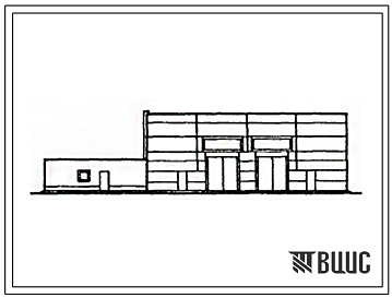 Фасады Типовой проект 501-3-25.85 Тепловозо-вагонное депо на 2 стойла для железных дорог колеи 750 мм