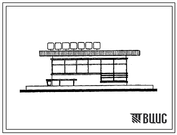 Фасады Типовой проект 503-77 Выпуск 8 Автопавильон на 20 человек, закрытый.