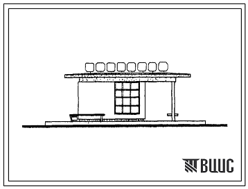 Фасады Типовой проект 503-77 Выпуск 2  Автопавильон на 10 человек, закрытый.